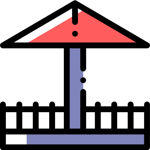 パビリオン Detailed Rounded Color Omission icon