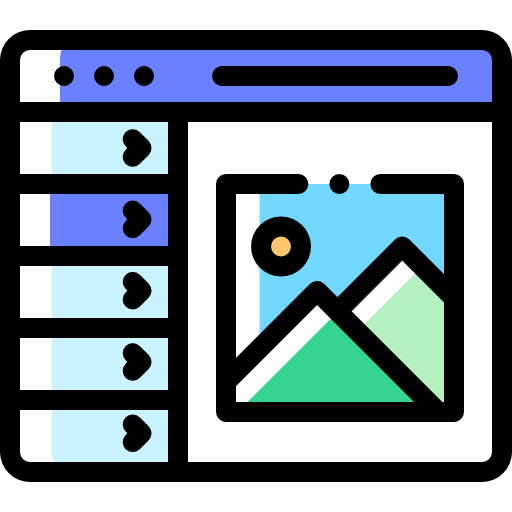 Dashboard Detailed Rounded Color Omission icon