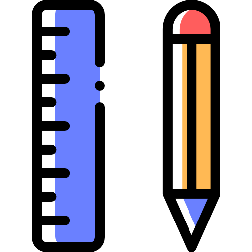 ルーラー Detailed Rounded Color Omission icon