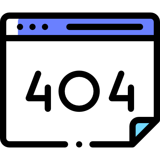 404 Detailed Rounded Color Omission icon