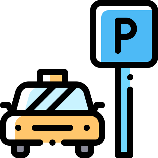 Parking Detailed Rounded Color Omission icon