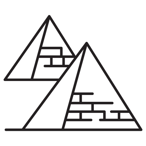 piramida Generic outline ikona