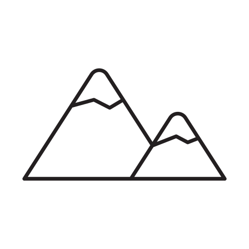 montañas Generic outline icono