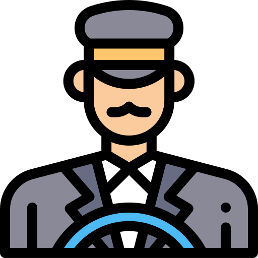taxifahrer Detailed Rounded Lineal color icon