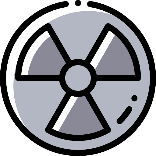 Nuclear energy Detailed Rounded Color Omission icon