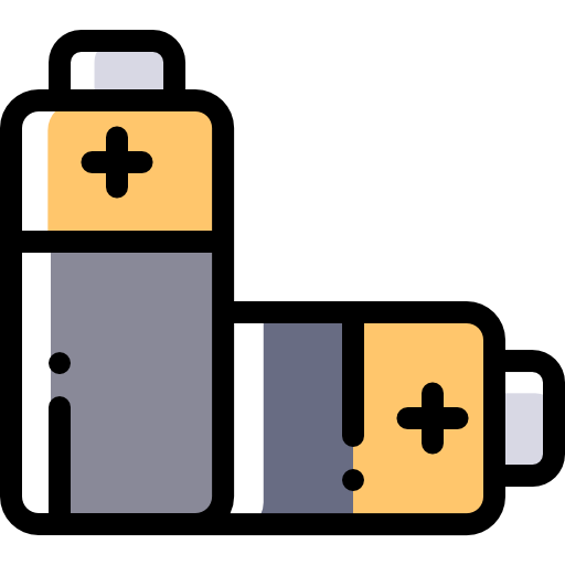 Battery Detailed Rounded Color Omission icon