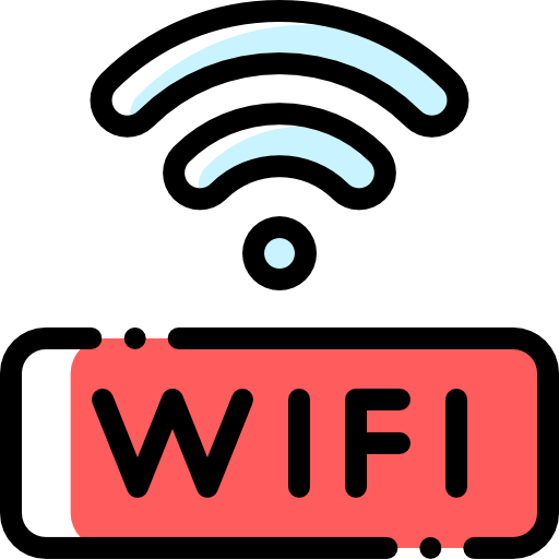 wi-fi Detailed Rounded Color Omission Ícone