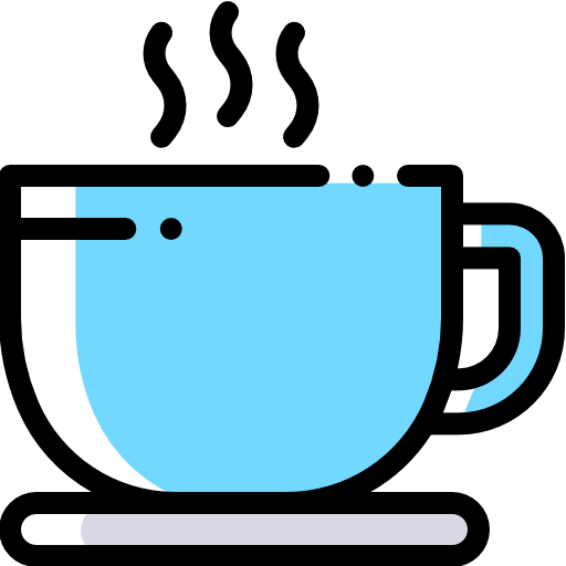 커피 컵 Detailed Rounded Color Omission icon