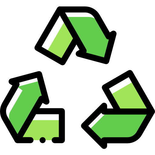 Recycling Detailed Rounded Color Omission icon