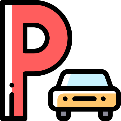 estacionamiento Detailed Rounded Color Omission icono