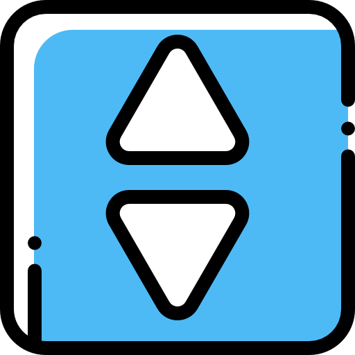 Elevator Detailed Rounded Color Omission icon
