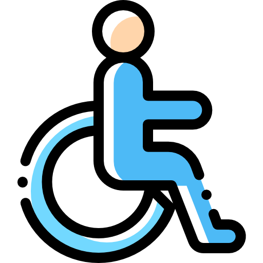 車椅子 Detailed Rounded Color Omission icon