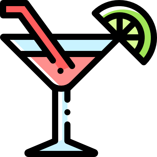 Cocktail Detailed Rounded Color Omission icon