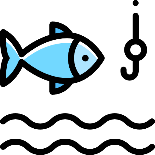 어업 Detailed Rounded Color Omission icon