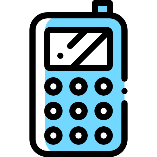 Cellphone Detailed Rounded Color Omission icon