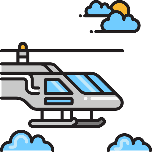 helikopter Flaticons.com Flat icoon