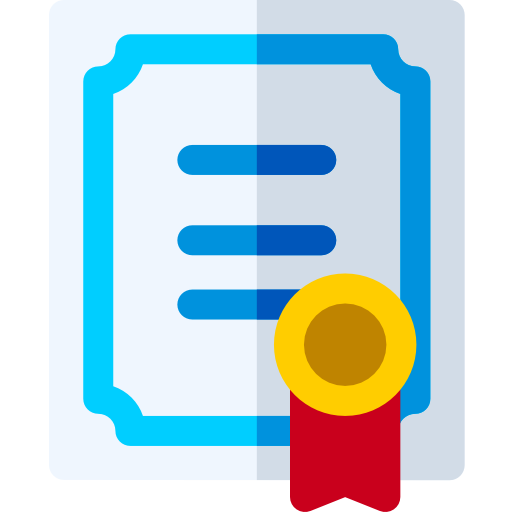 Diploma Basic Rounded Flat icon