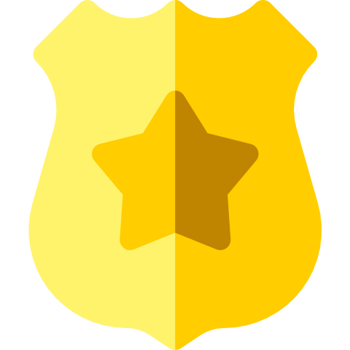 distintivo Basic Rounded Flat icona
