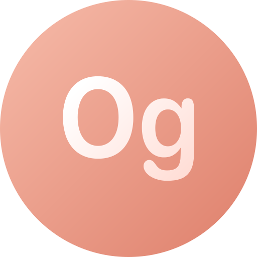oganesson Generic gradient fill icoon