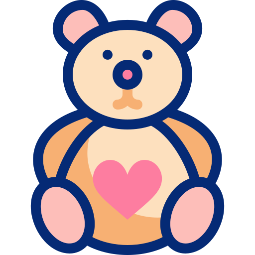 teddybär Basic Accent Lineal Color icon