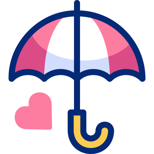 Umbrella Basic Accent Lineal Color icon