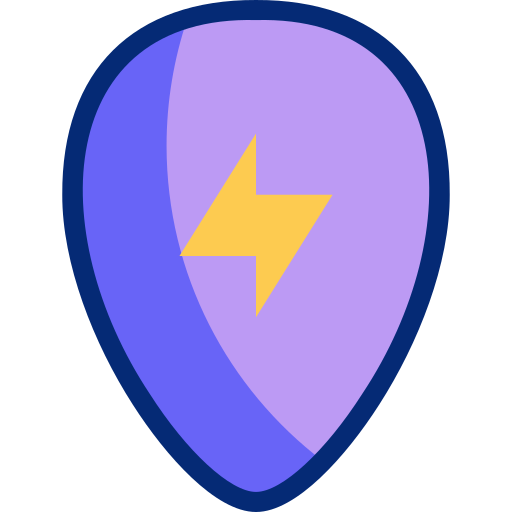 púa de guitarra Basic Accent Lineal Color icono