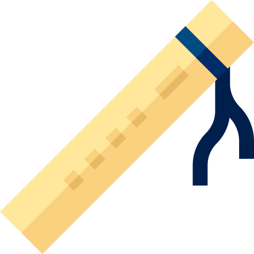 flauta de millo Basic Straight Flat icon