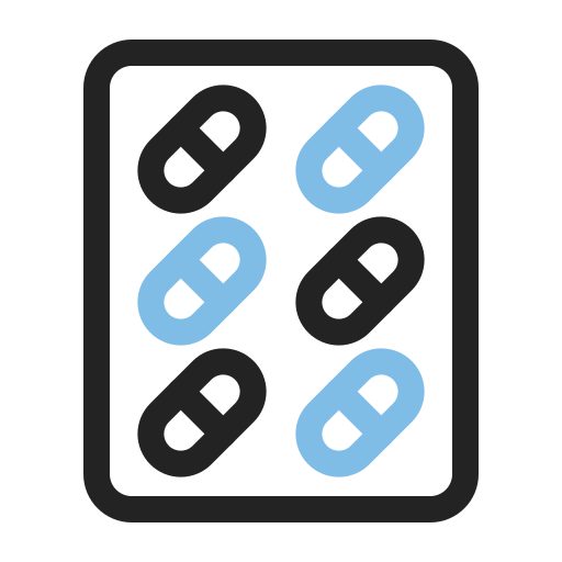 Blister pack Generic color outline icon