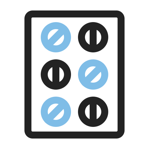 tabletas Generic color outline icono