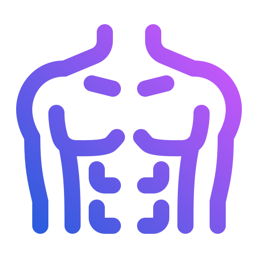 cuerpo Generic gradient outline icono