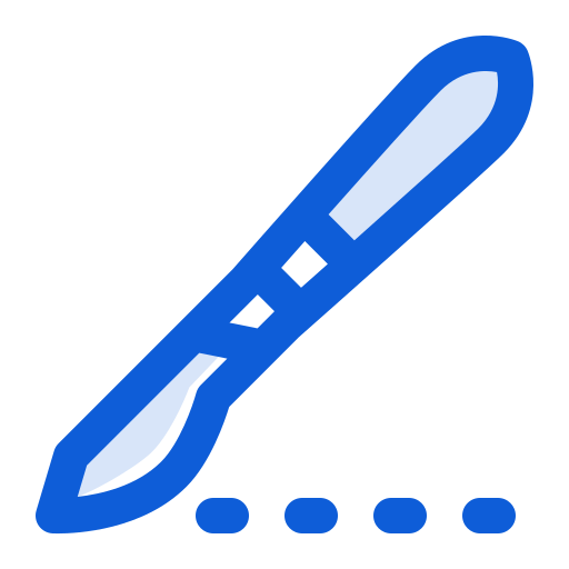 Нож-скальпель Generic color lineal-color иконка