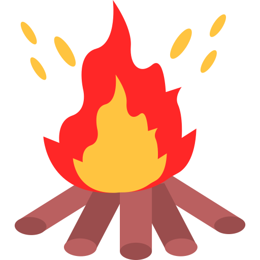 たき火 Generic color fill icon