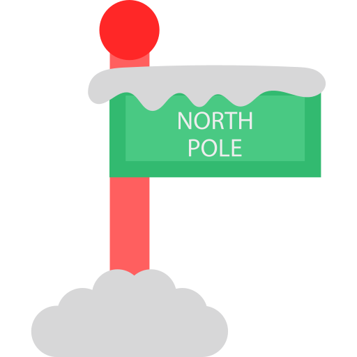 biegun północny Generic color fill ikona