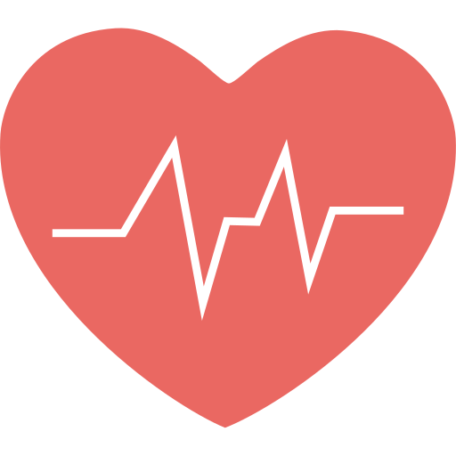Heart beat Generic color fill icon