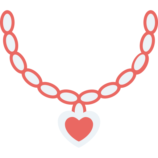 Love necklace Generic color fill icon