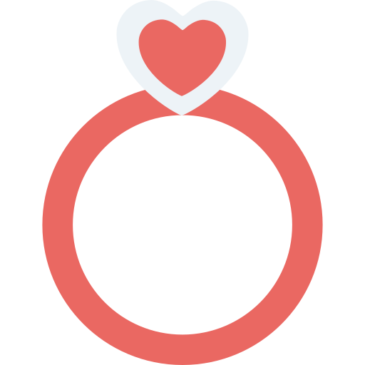 Любовное кольцо Generic color fill иконка