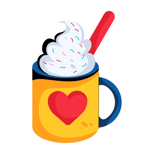 café Generic Sticker Color Fill icono