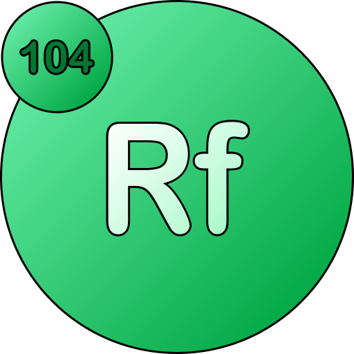 rutherfordium Generic gradient lineal-color icoon
