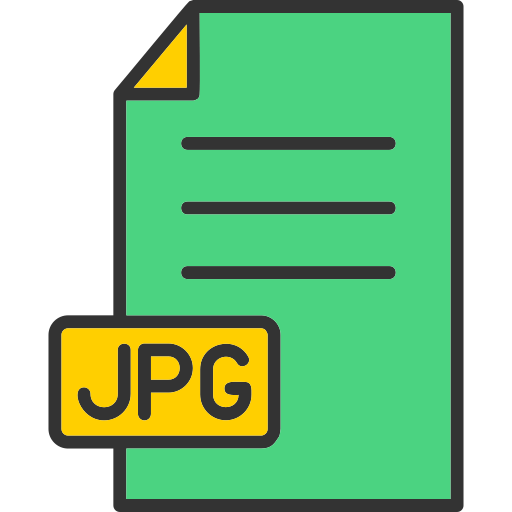 Jpg file format Generic color lineal-color icon
