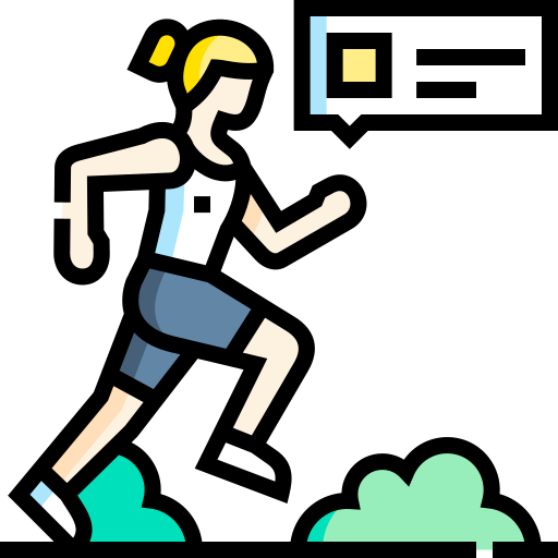 マラソン Detailed Straight Lineal color icon