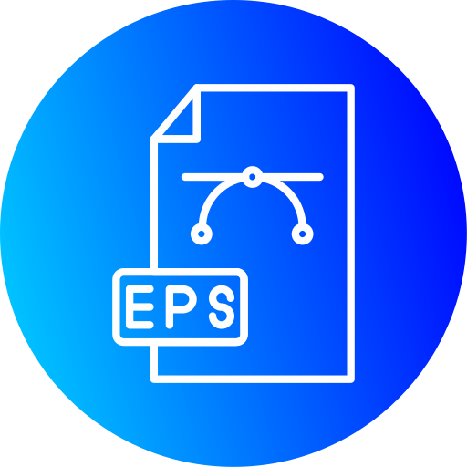 Eps extension Generic gradient fill icon
