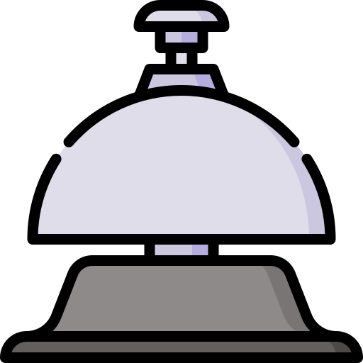 Desk bell Special Lineal color icon