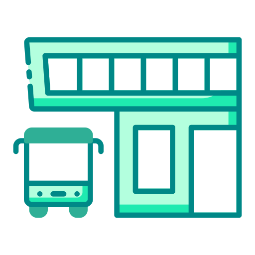 dworzec autobusowy Generic color lineal-color ikona
