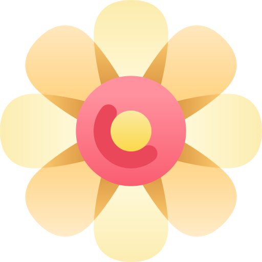 Asian flower Kawaii Star Gradient icon