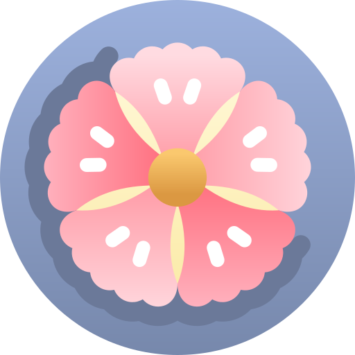 fiore asiatico Kawaii Star Gradient icona