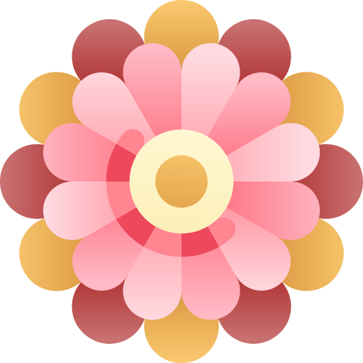 Asian flower Kawaii Star Gradient icon