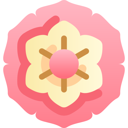 kwiat azjatycki Kawaii Star Gradient ikona