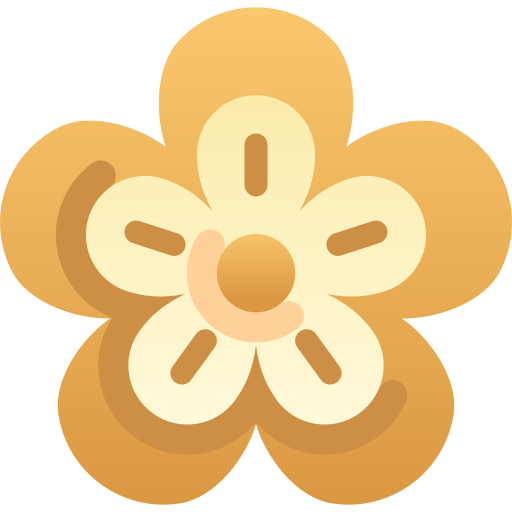 aziatische bloem Kawaii Star Gradient icoon