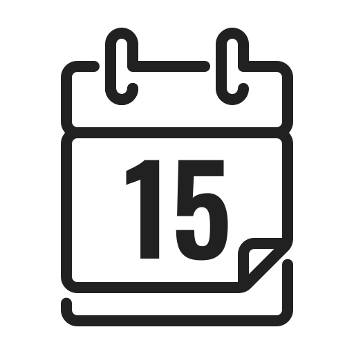 calendario Generic black outline icono