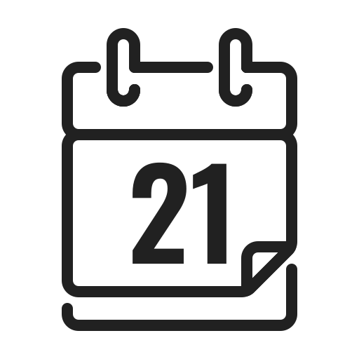 kalendarz Generic black outline ikona